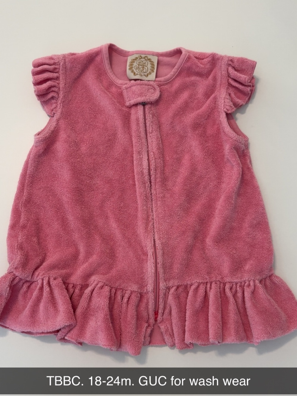 The Beaufort Bonnet Company Pink Ruffle Zip Sleep Sack